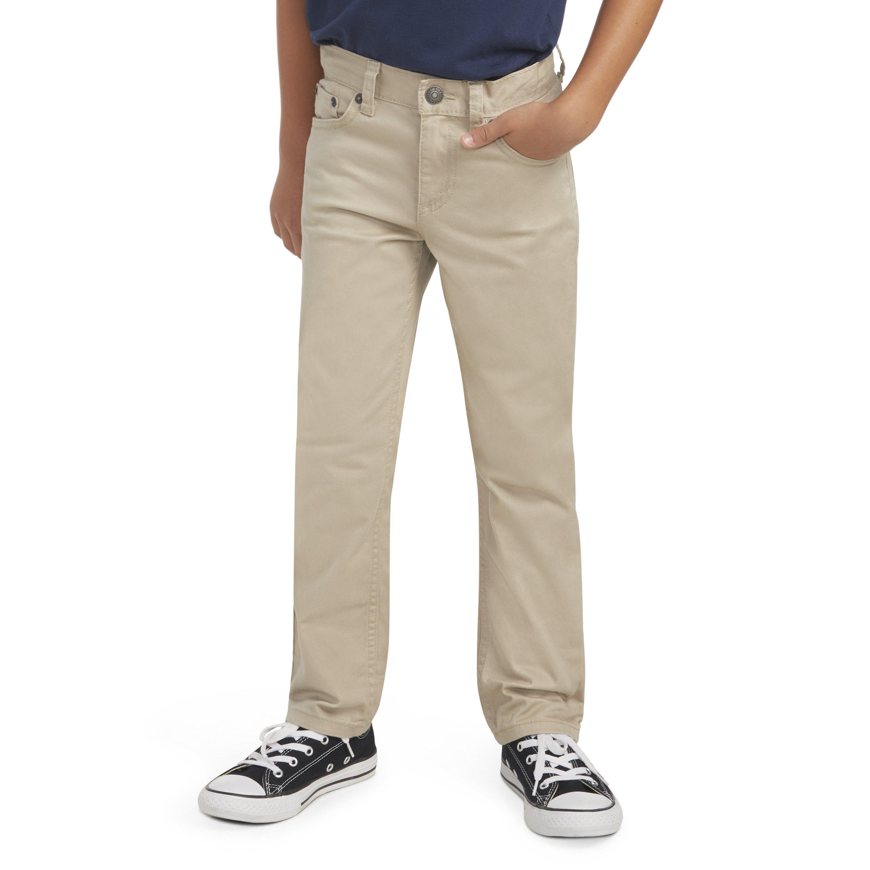 Levi's 511 Slim Fit Soft Brushed Little Boys' Sueded Pants - Beige - BEIGE